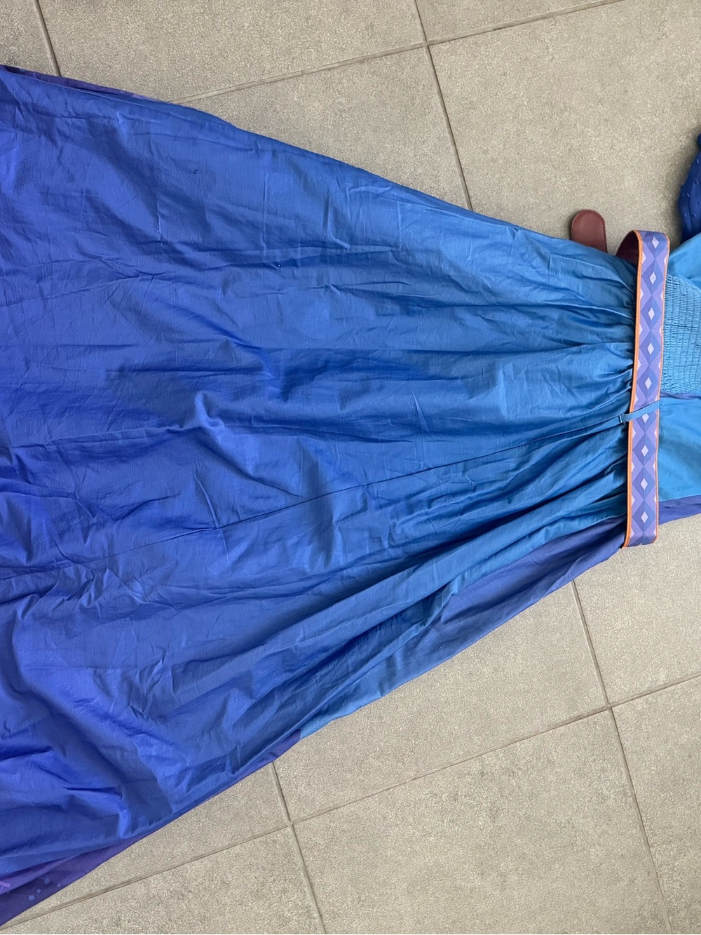 Her Universe Disney Cinderella Blue Carriage Maxi belted Dress Womens Sz XL - Picture 6 of 7